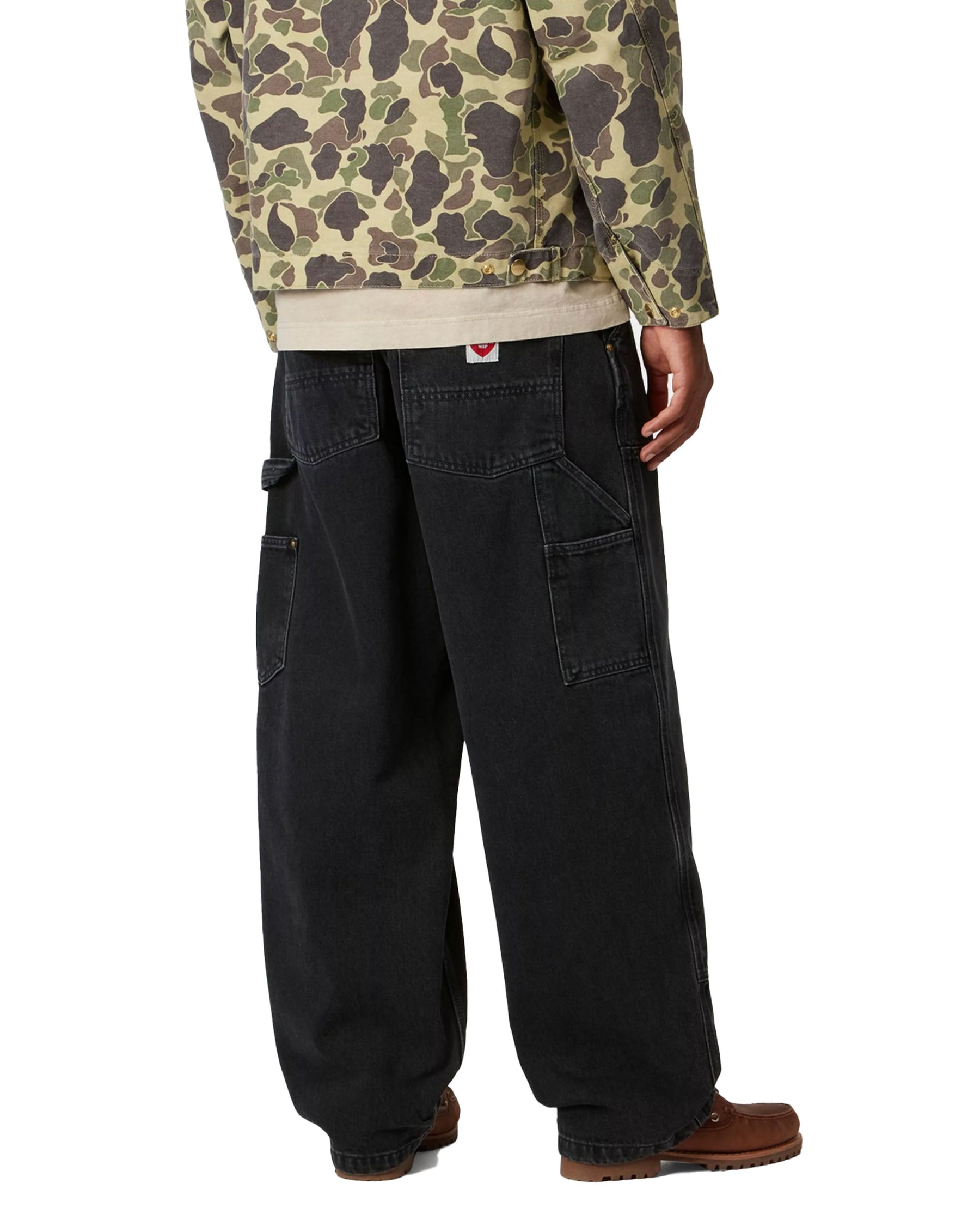 Carhartt Wip Nash Double Knee Pant Black stone washed