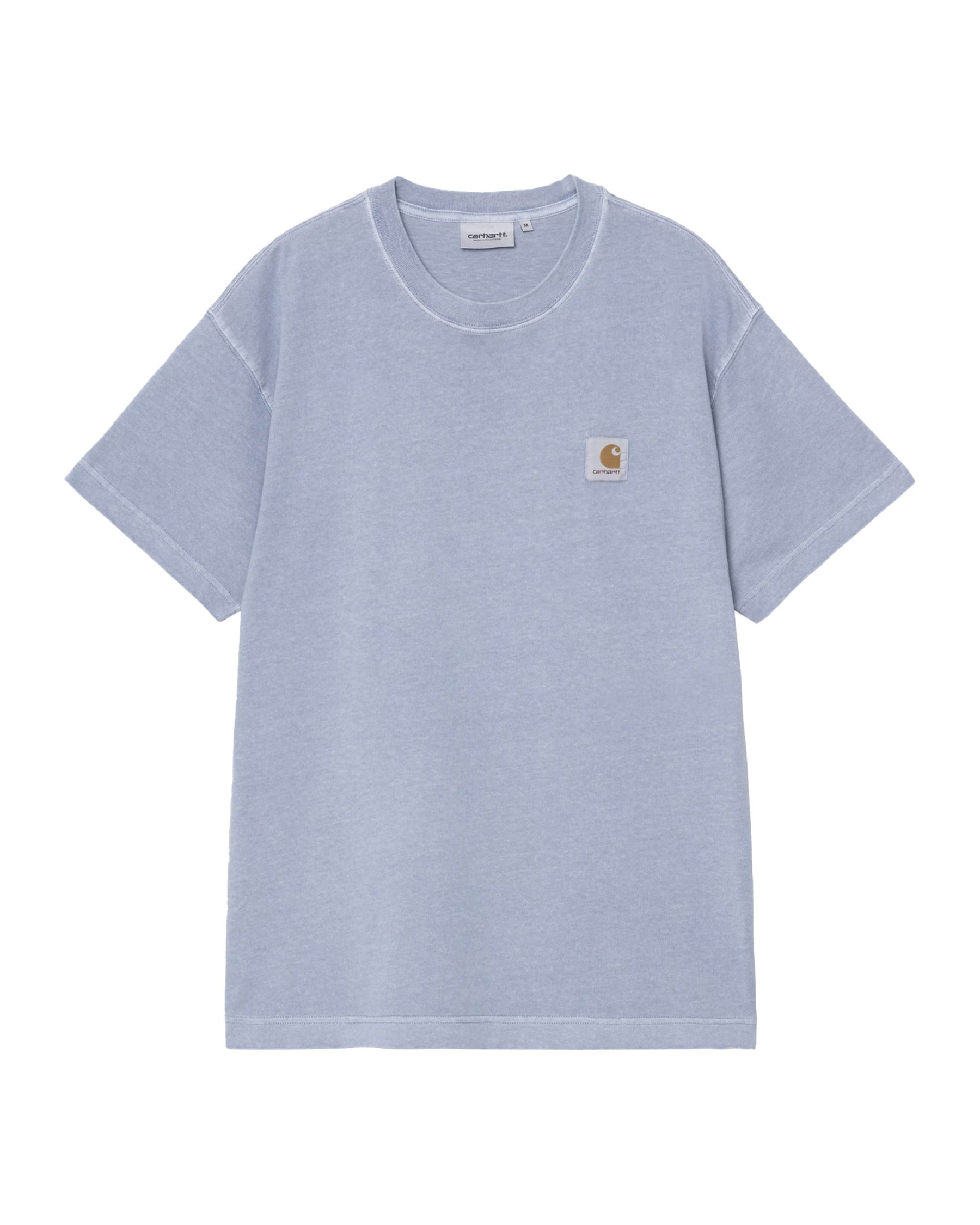 T-Shirt Uomo Nelson Blu Garment Dyed