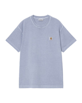 T-Shirt Uomo Nelson Blu Garment Dyed