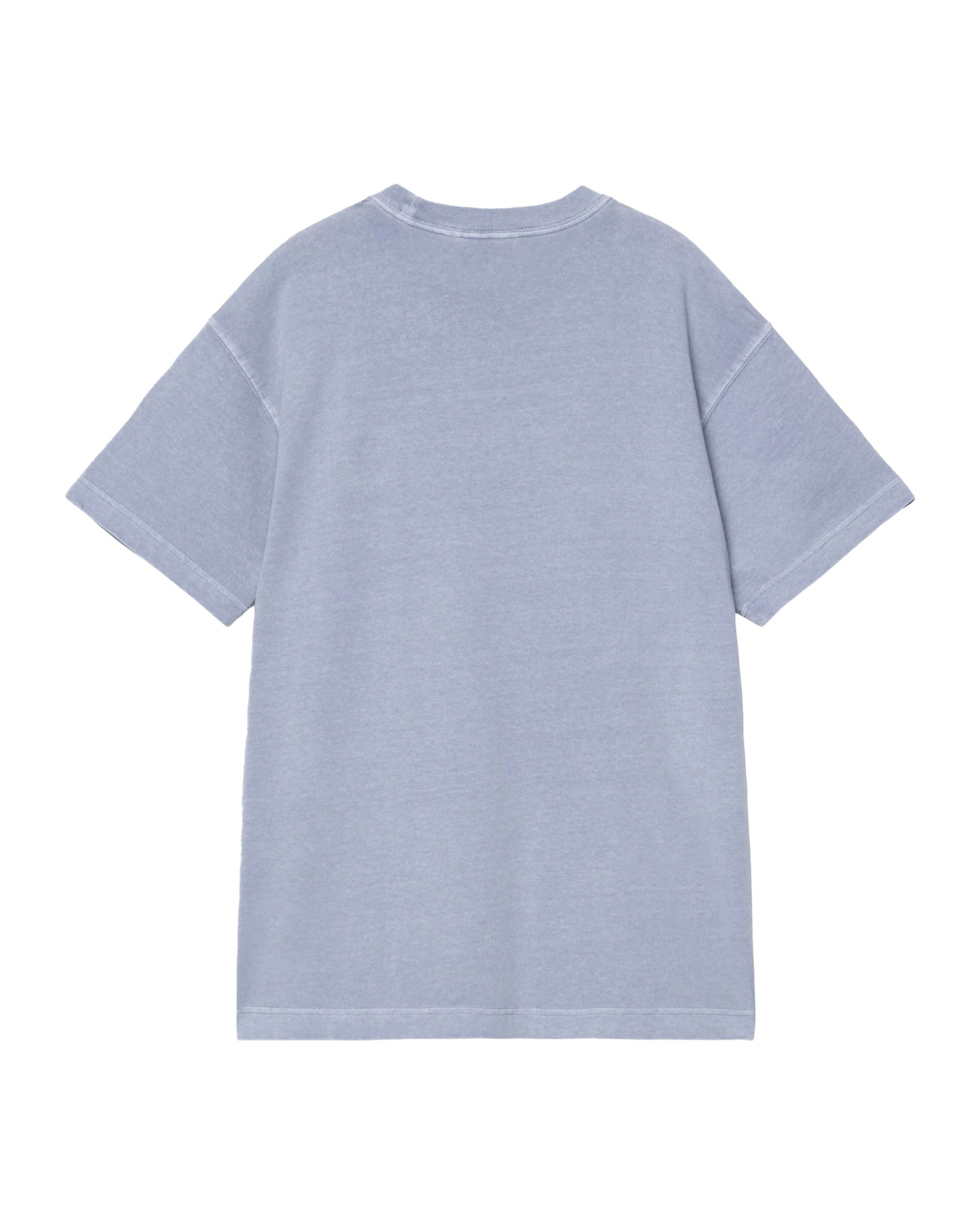 T-Shirt Uomo Nelson Blu Garment Dyed