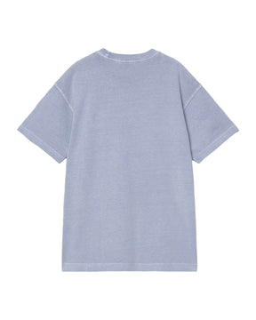 T-Shirt Uomo Nelson Blu Garment Dyed