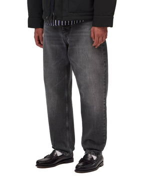 Carhartt Wip Newel Pant Black Marble Used Wash