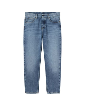 Carhartt Wip Newel Pant Blue Marble Used Wash