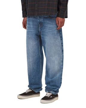 Carhartt Wip Newel Pant Blue Marble Used Wash