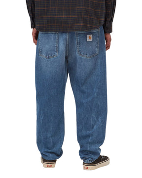 Carhartt Wip Newel Pant Blue Marble Used Wash