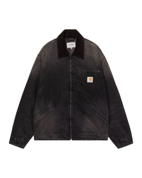 Carhartt Wip OG Detroit Jacket Black-Black tobacco used wash