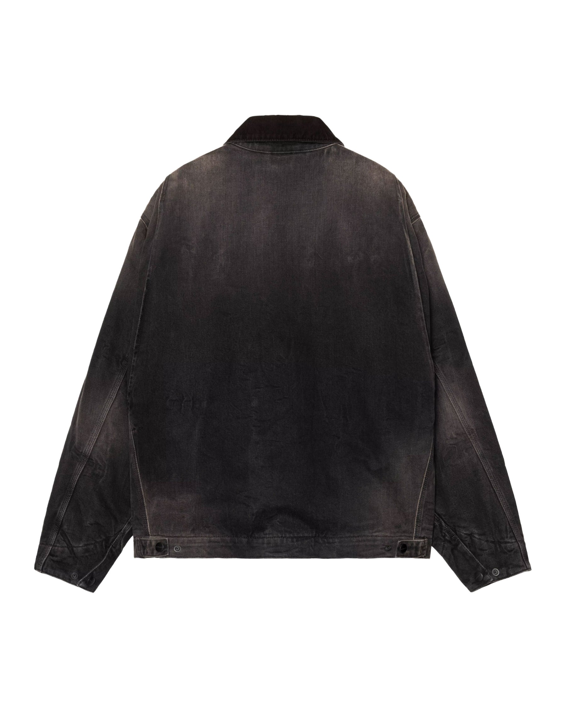 Carhartt Wip OG Detroit Jacket Black-Black tobacco used wash