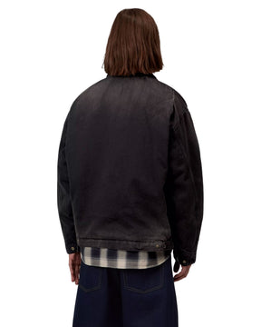 Carhartt Wip OG Detroit Jacket Black-Black tobacco used wash