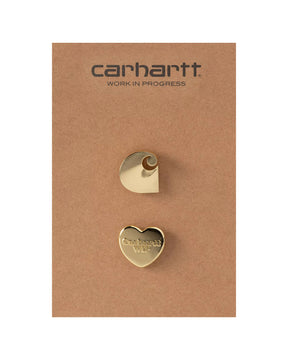 Carhartt Wip Pins Set Zinc Alloy Gold