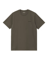 Carhartt Wip Script Embroidery T-Shirt Cypress-Black