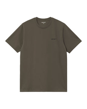 Carhartt Wip Script Embroidery T-Shirt Cypress-Black