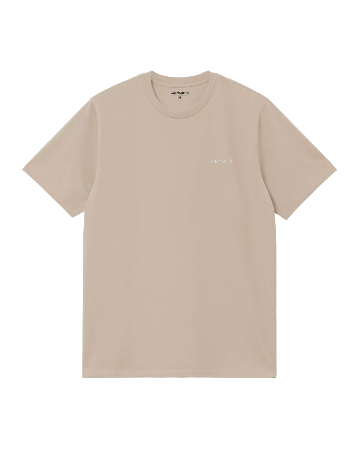 Carhartt Wip Script Embroidery T-Shirt Fleur de Sel-White