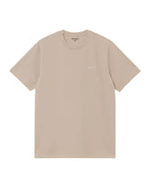 Carhartt Wip Script Embroidery T-Shirt Fleur de Sel-White