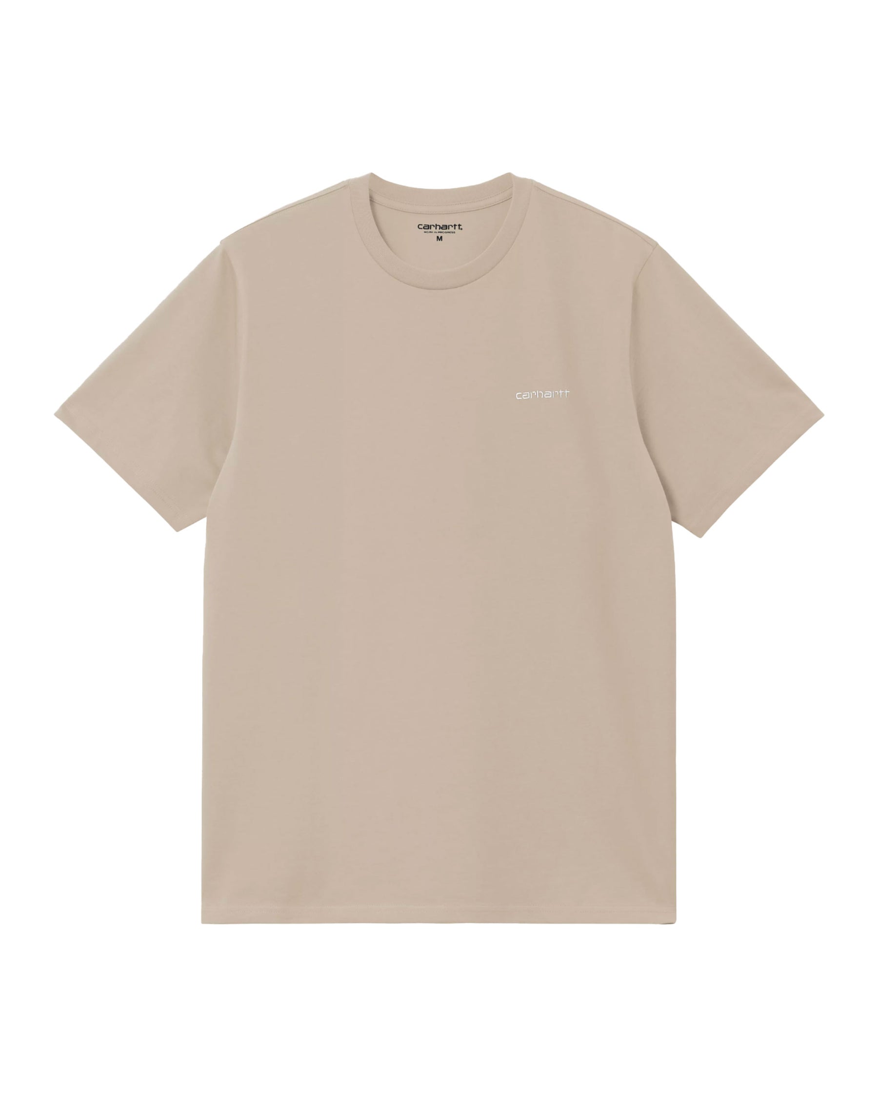 Carhartt Wip Script Embroidery T-Shirt Fleur de Sel-White