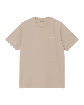 Carhartt Wip Script Embroidery T-Shirt Fleur de Sel-White
