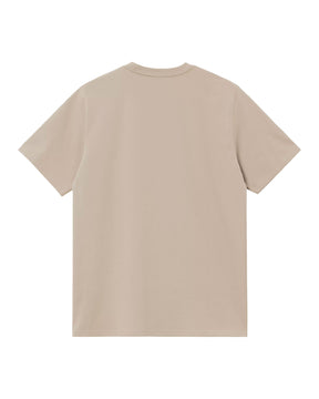 Carhartt Wip Script Embroidery T-Shirt Fleur de Sel-White