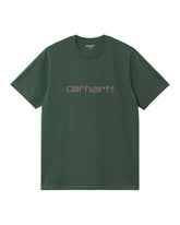 Carhartt Wip Script T-Shirt Sycamore Tree-Phlox