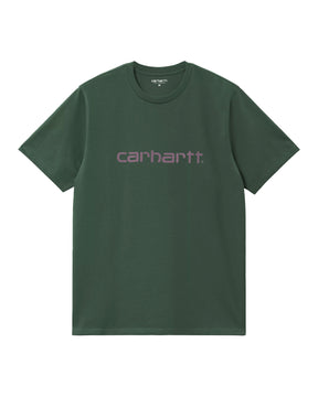 Carhartt Wip Script T-Shirt Sycamore Tree-Phlox