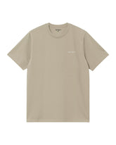 Carhartt Wip Script Tee Beige Bianco
