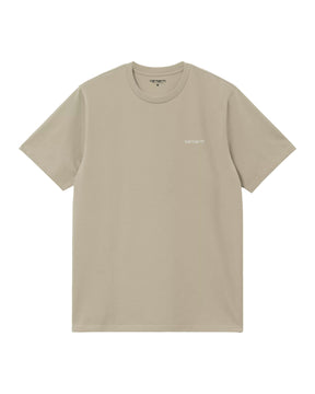 Carhartt Wip Script Tee Beige Bianco