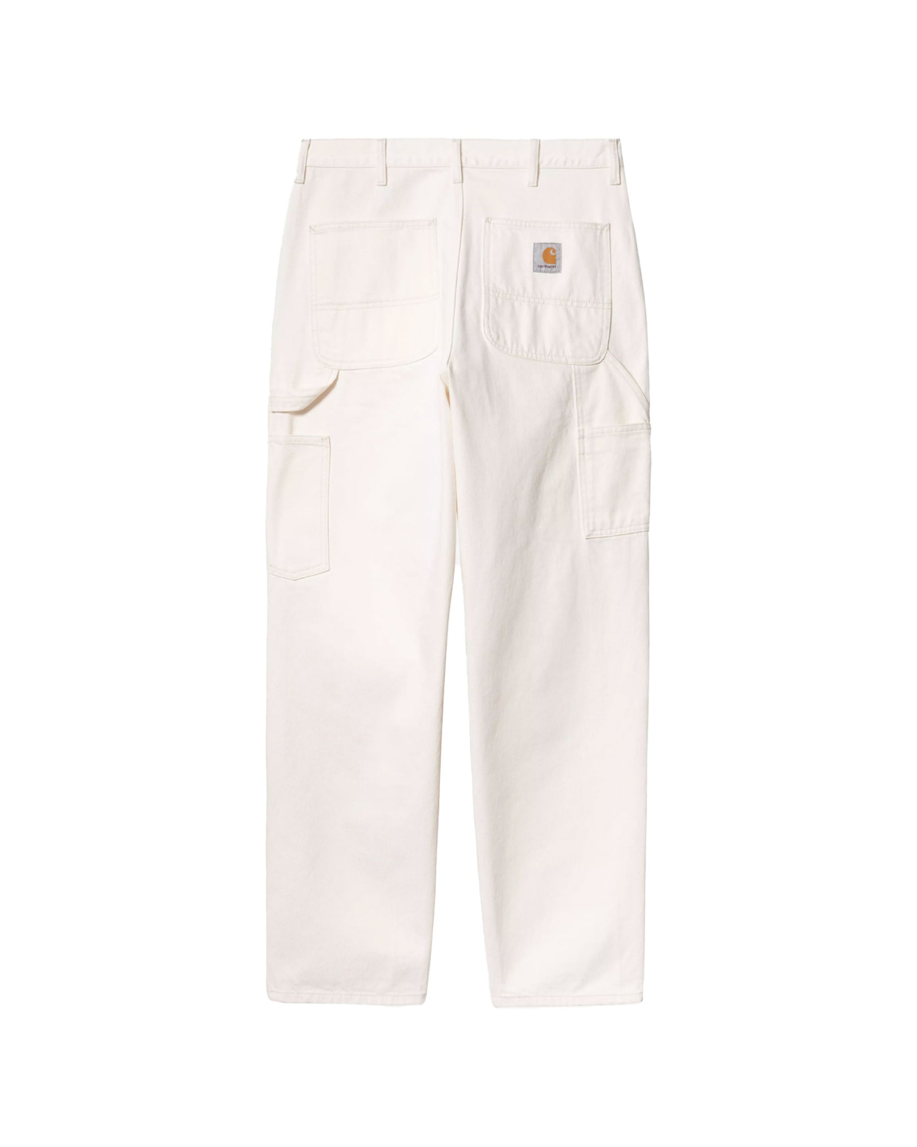 Carhartt Wip Single Knee Pant Bianco Rinsed