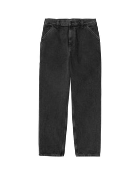 Carhartt Wip Single Knee Pant Smith Denim Black