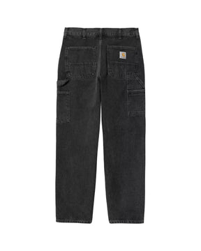 Carhartt Wip Single Knee Pant Smith Denim Black