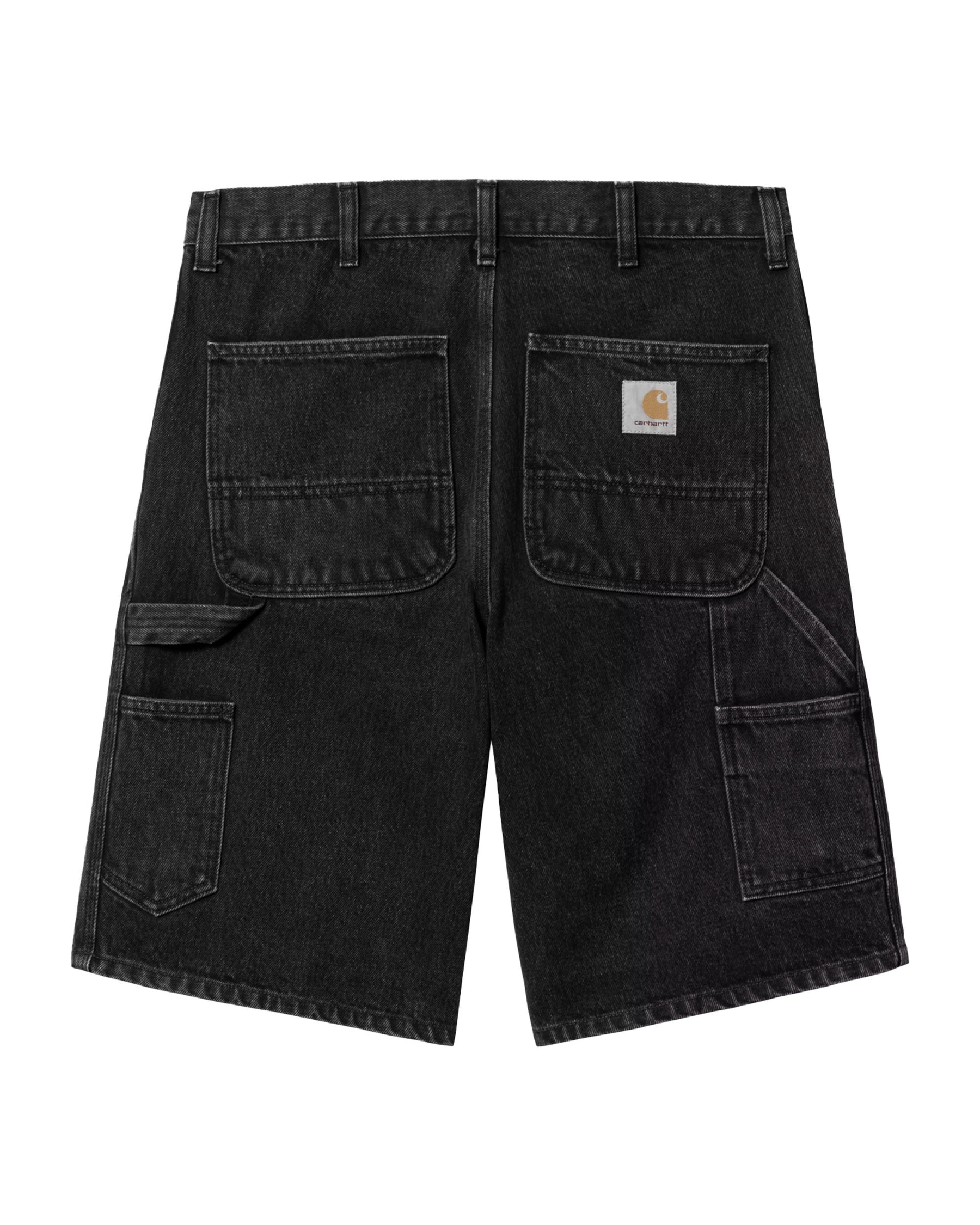 Carhartt Wip Single Knee Short Smith Denim Black