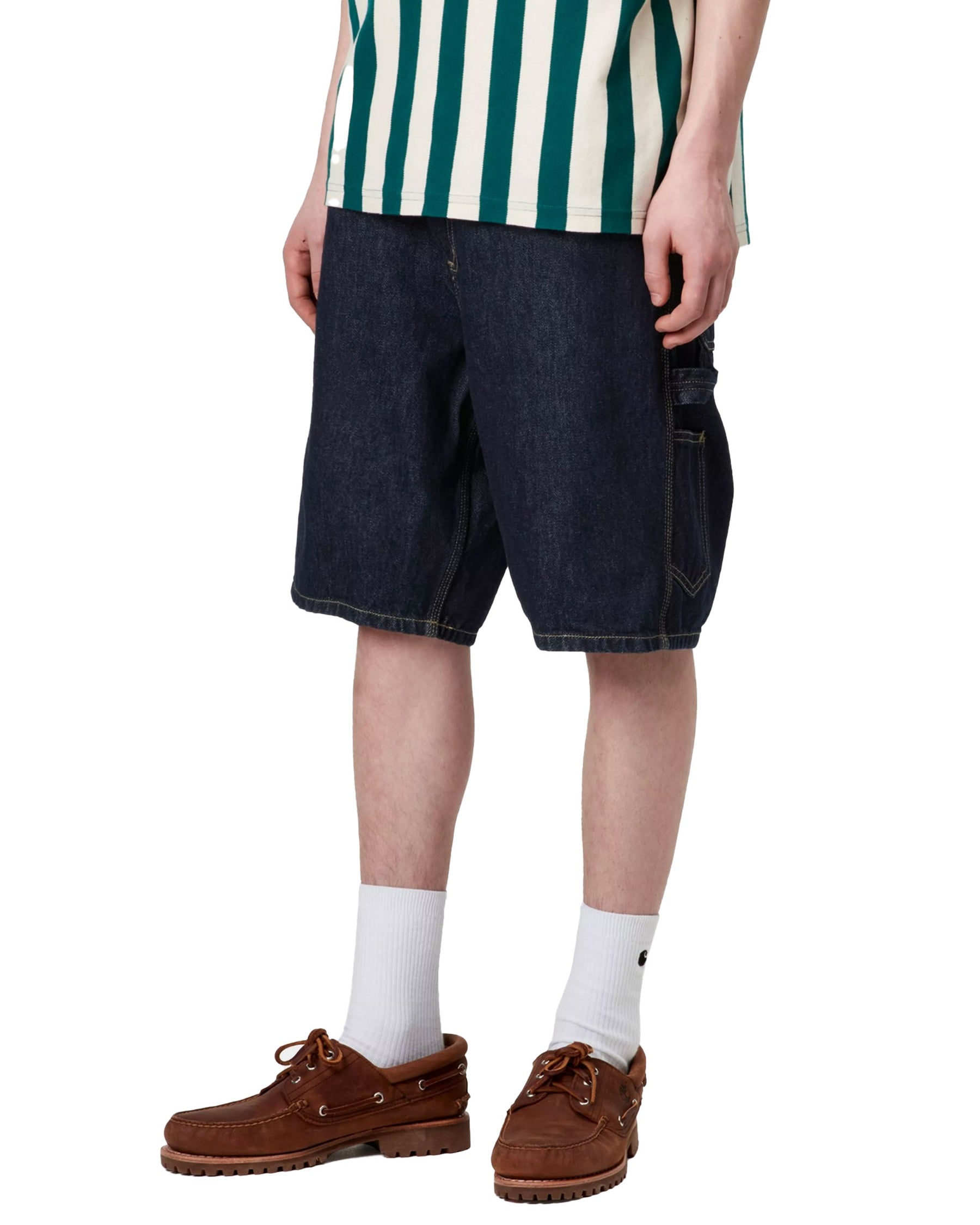 Carhartt Wip Single Knee Short Smith Denim Blue