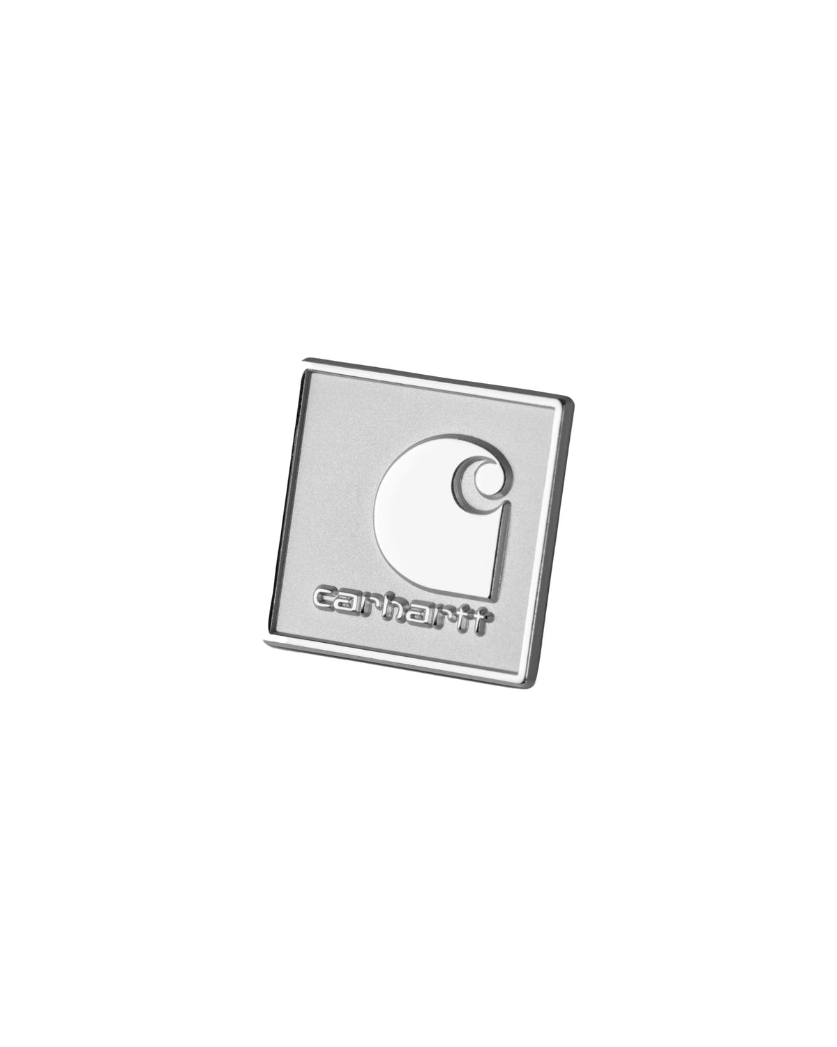 Carhartt Wip Square Label Pin Silver