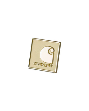 Carhartt Wip Square Label Pin Gold