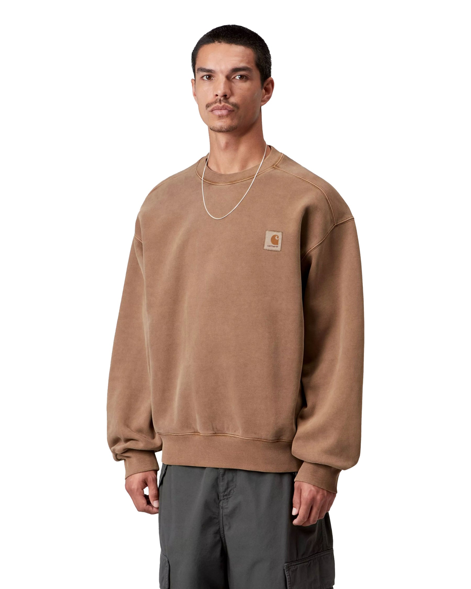 Carhartt Wip Vista Sweat WIP Hamilton Brown Garment Dyed
