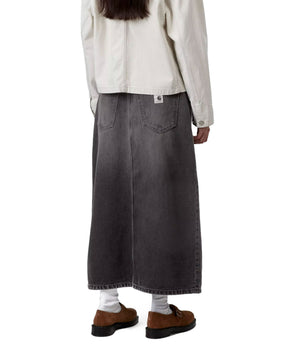 Carhartt Wip W' Brandon Skirt Black Grind Wash