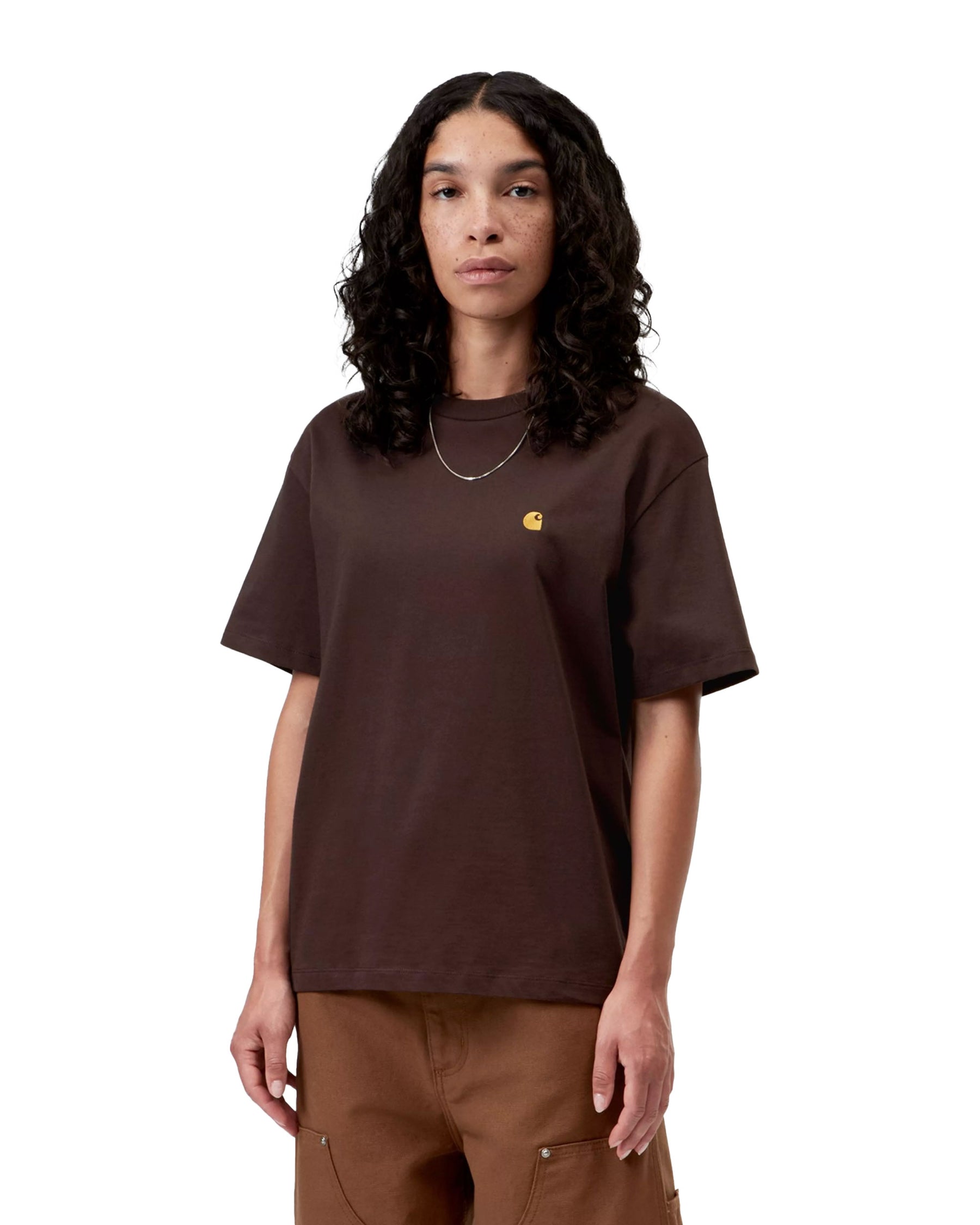 Carhartt Wip W' Chase T-Shirt Palisander-Gold