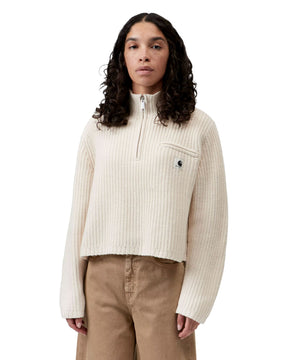 Carhartt Wip W' Detroit Half Zip Sweater Natural