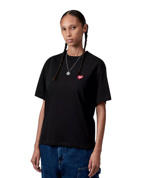 Carhartt Wip W' Heart Patch T-Shirt Black-Red