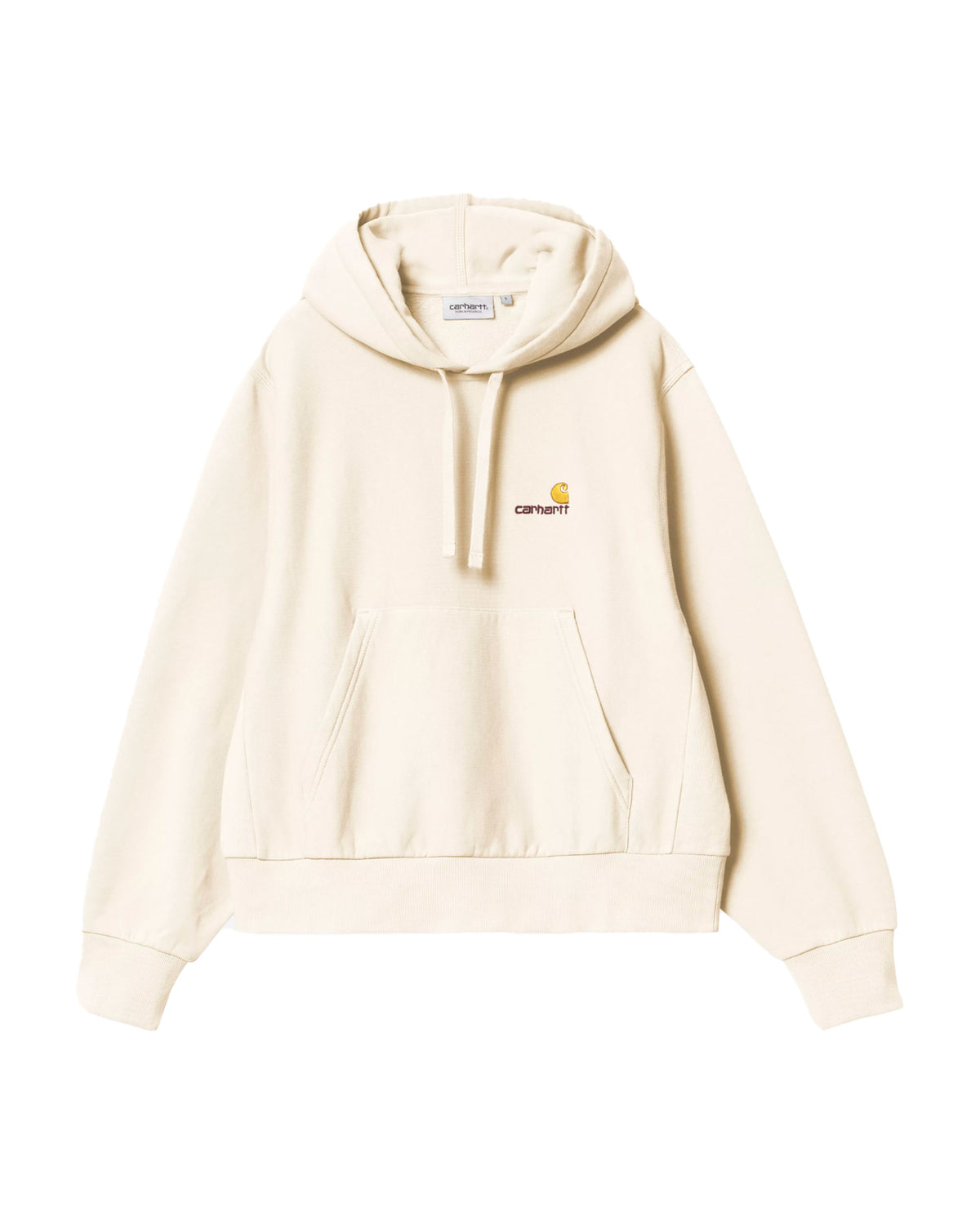 Carhartt Wip W' Hooded American Script Sweatshirt Natural