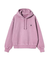 Felpa Donna Hooded Nelson Viola Garment Dyed