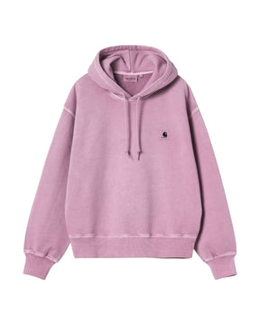 Felpa Donna Hooded Nelson Viola Garment Dyed