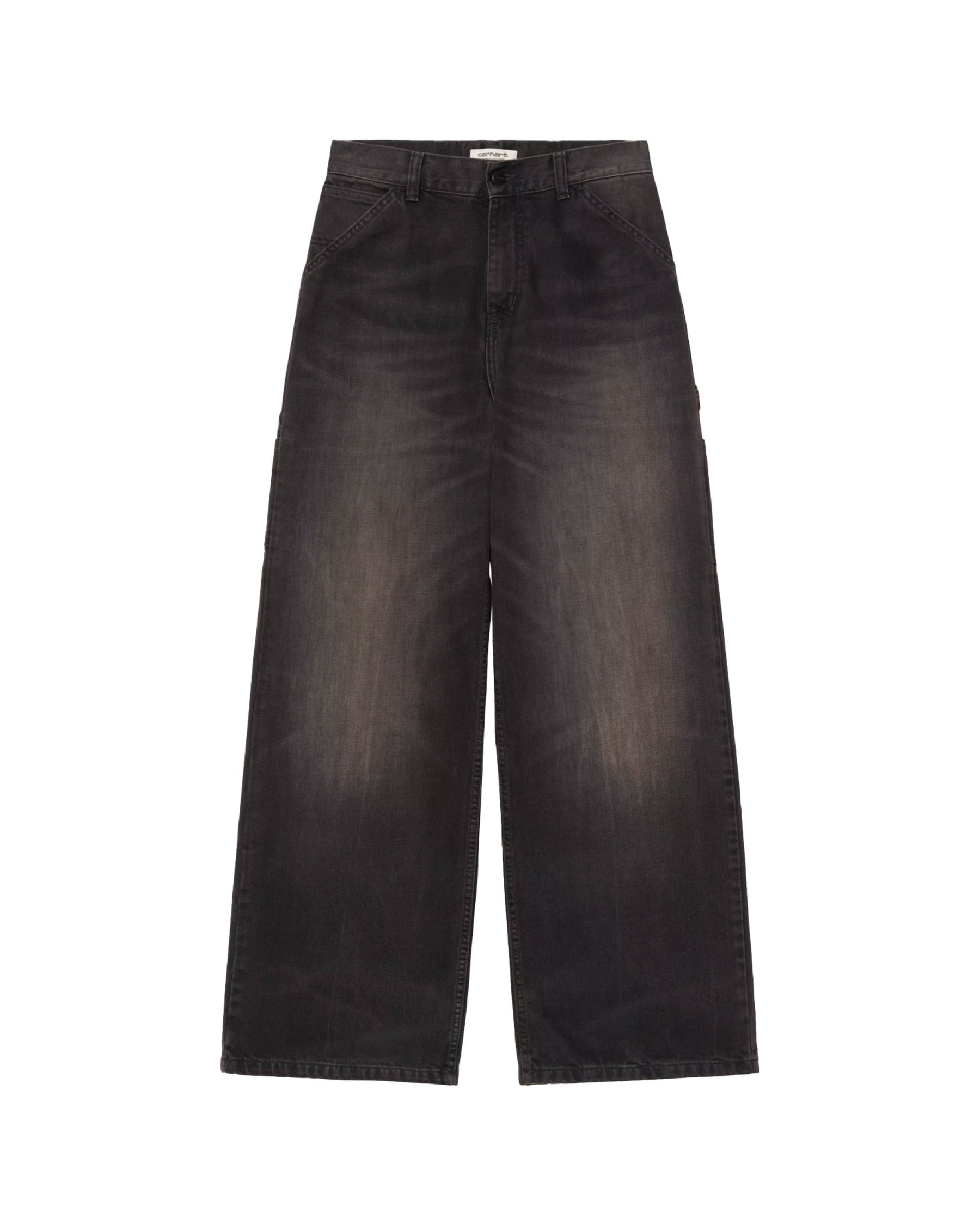 Carhartt Wip W' Jens Pant Camano Black Tobacco Used Wash