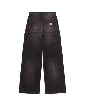 Carhartt Wip W' Jens Pant Camano Black Tobacco Used Wash