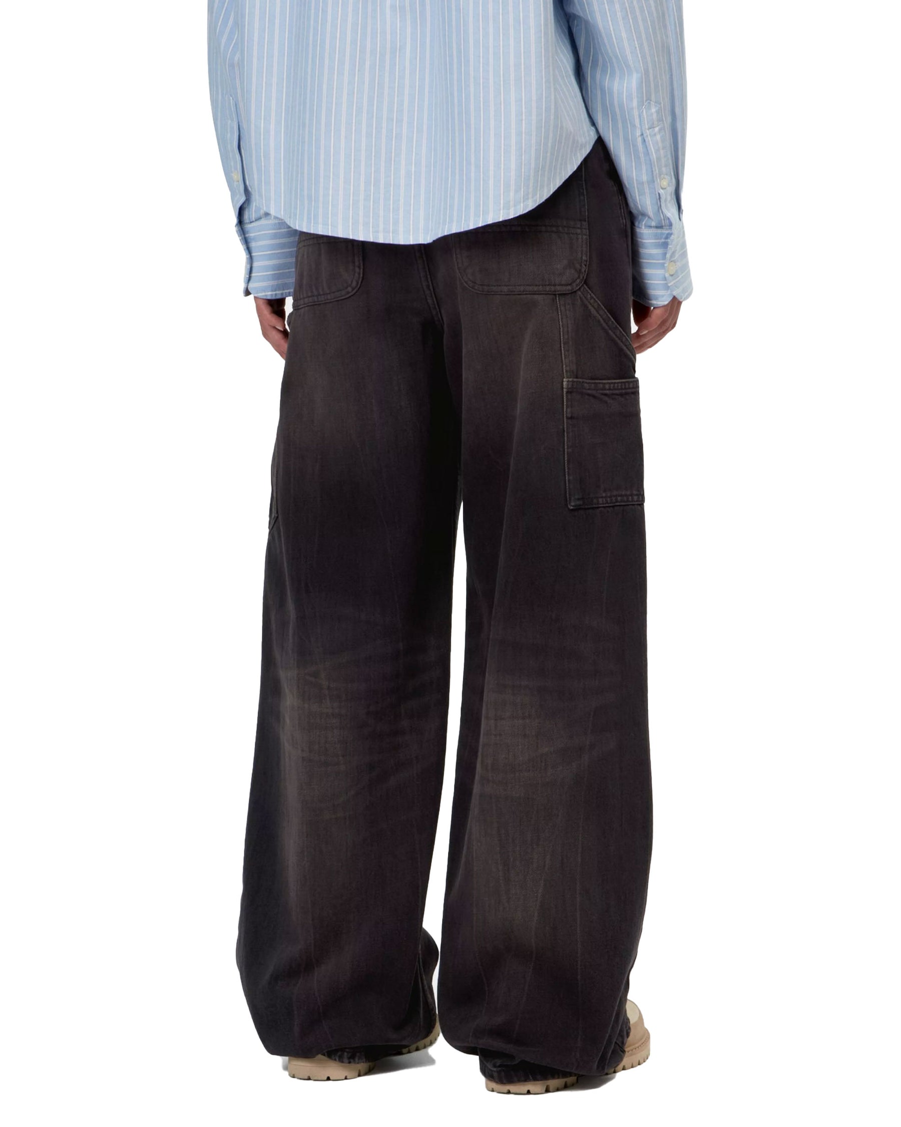 Carhartt Wip W' Jens Pant Camano Black Tobacco Used Wash