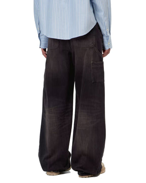 Carhartt Wip W' Jens Pant Camano Black Tobacco Used Wash