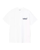 Carhartt Wip Wiptopia Script T-Shirt White-Blue