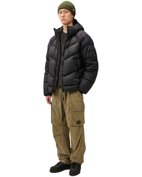 Giacca Uomo CP Company Outerwear Medium Jacket in Down Shield Black