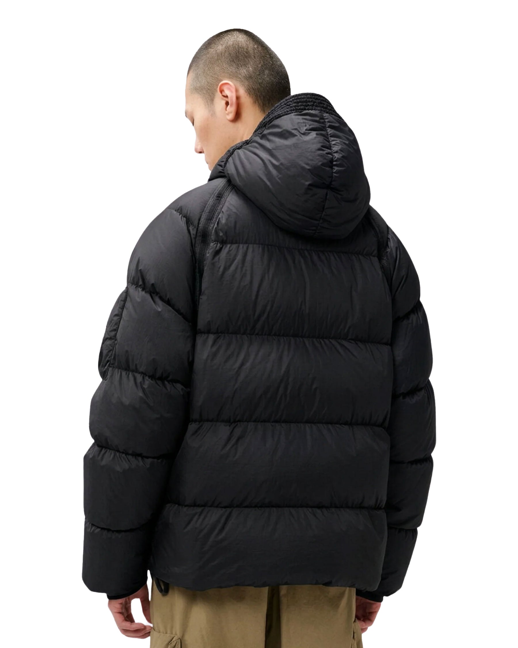 Giacca Uomo CP Company Outerwear Medium Jacket in Down Shield Black
