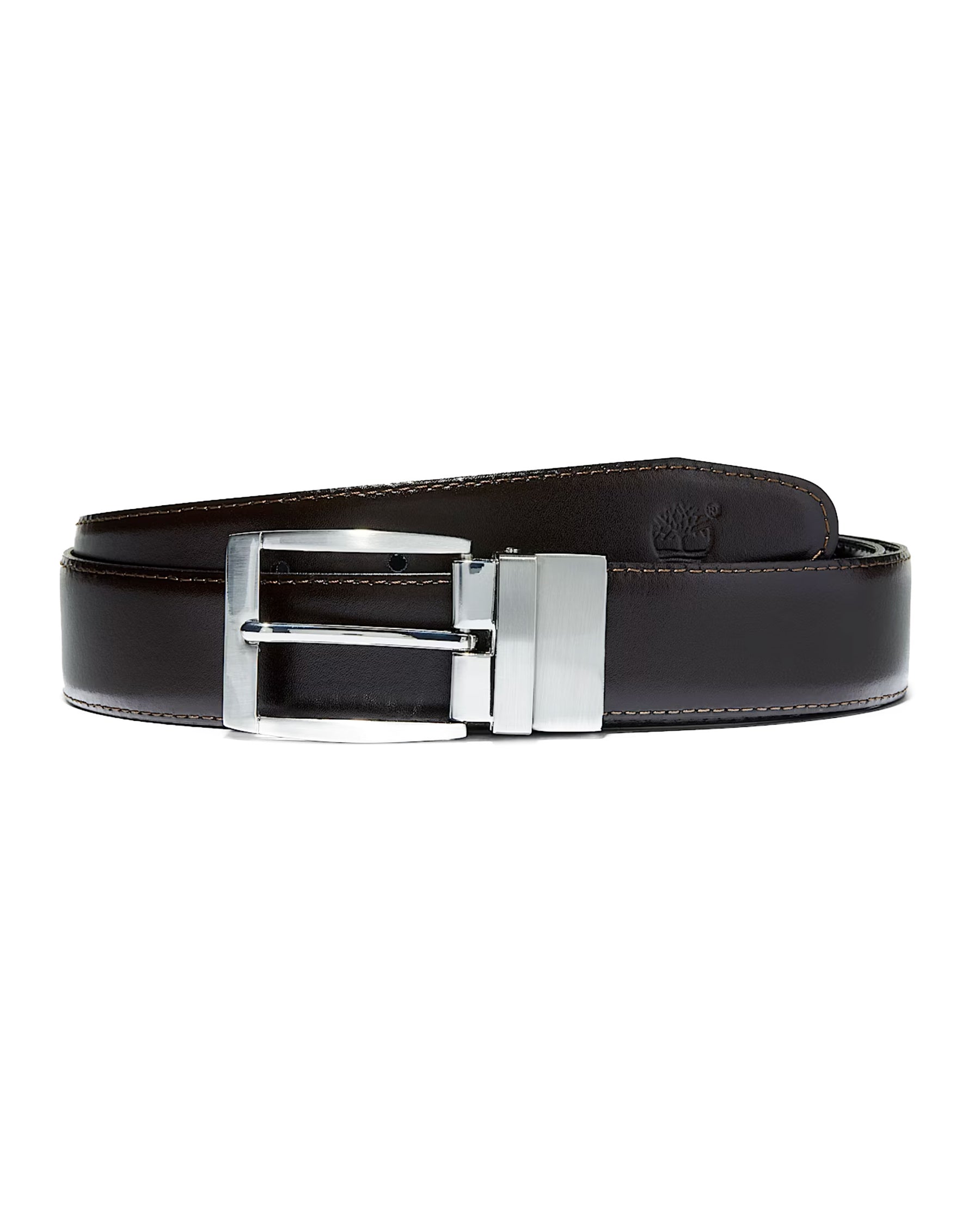 Cintura Timberland Bay Ridge Reversible Buckle Leather Belt Cocoa