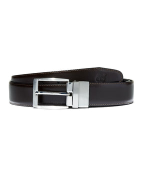 Cintura Timberland Bay Ridge Reversible Buckle Leather Belt Cocoa