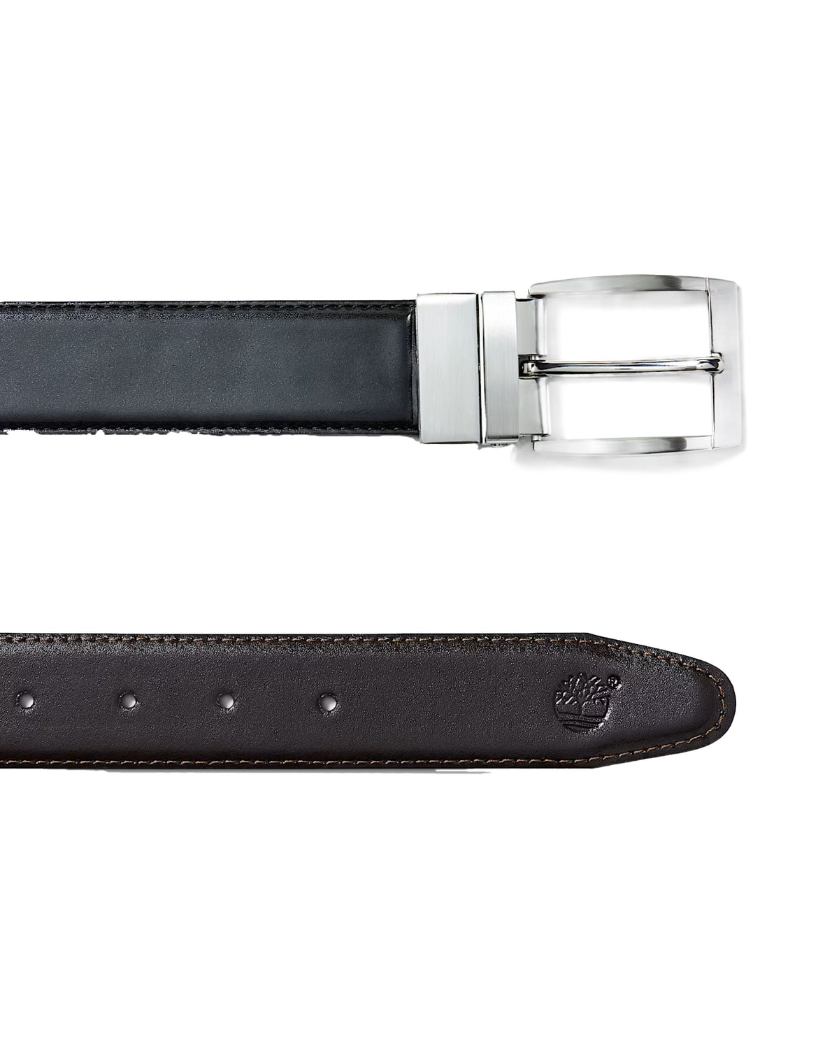 Cintura Timberland Bay Ridge Reversible Buckle Leather Belt Cocoa