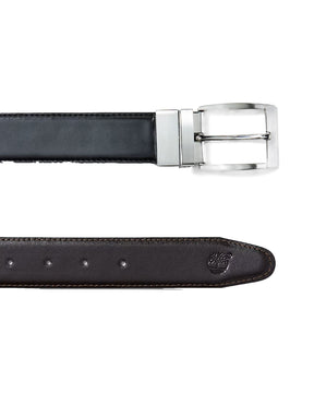 Cintura Timberland Bay Ridge Reversible Buckle Leather Belt Cocoa